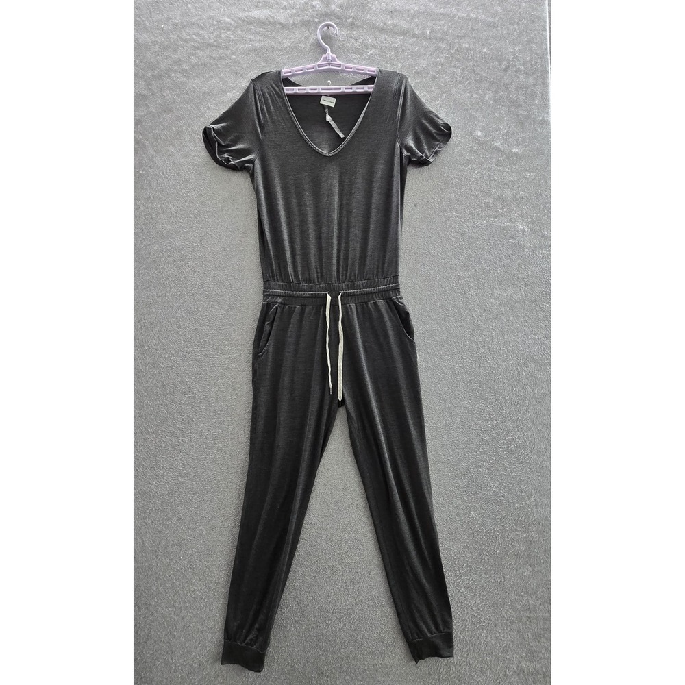 VBuori Women Pants SMALL Gray All Day Jumpsuit Loungewear Drawstring